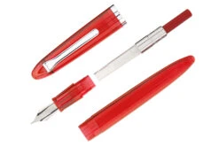 Sailor Compass 1911 Fountain Pen - Transparent Red -Office Supply Series Store Sailor Compass Red OW 3
