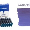 Sailor Blue - Ink Cartridges -Office Supply Series Store Sailor Standard Blue Cartridge SwabText