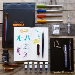 Noodler's Ahab Brush Pen - Clear -Office Supply Series Store ThursdayThings Artist 2