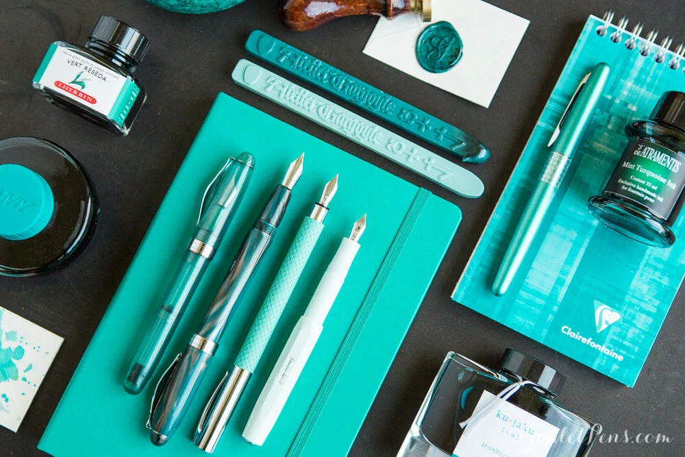 Noodler's Ahab Flex Fountain Pen - Mesa Turquoise 12 Noodler's Ahab Flex Fountain Pen - Mesa Turquoise - Image 10