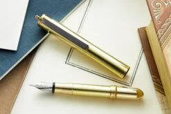 Traveler's Company Brass Fountain Pen -Office Supply Series Store Traveler s Company Brass Pen 3
