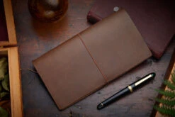 Traveler's Notebook - Brown (Regular) -Office Supply Series Store Travelers Notebook Regular Brown 1