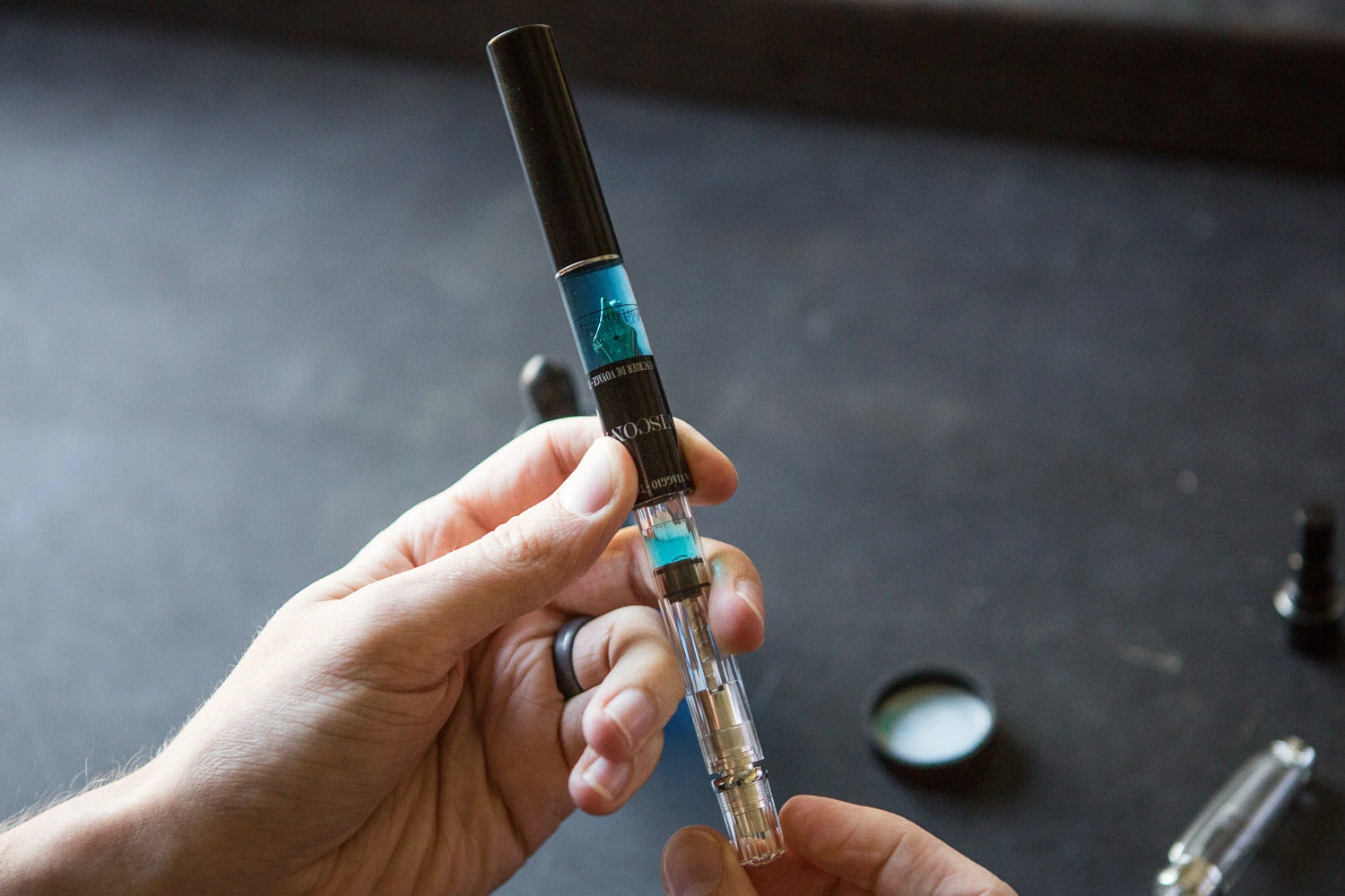 Visconti Traveling Inkwell 13 Visconti Traveling Inkwell - Image 11