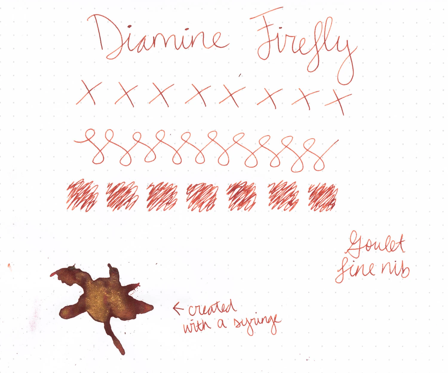 Diamine Firefly - 50ml Bottled Ink 4 Diamine Firefly - 50ml Bottled Ink - Image 2