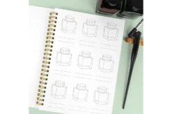 Wearingeul Ink Color Swatch A5 Notebook -Office Supply Series Store Wearingeul ColorSwatchNotebook stock 1
